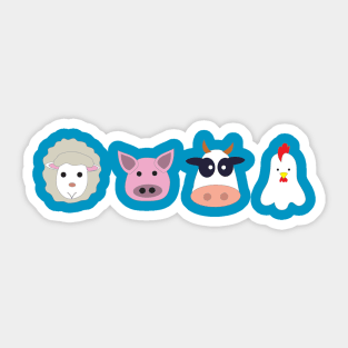 Domestic Animals Sticker